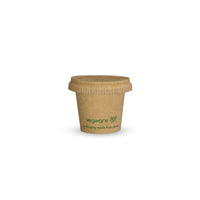 1oz (30ml) Paper Sauce Pot - Kraft - Image #2