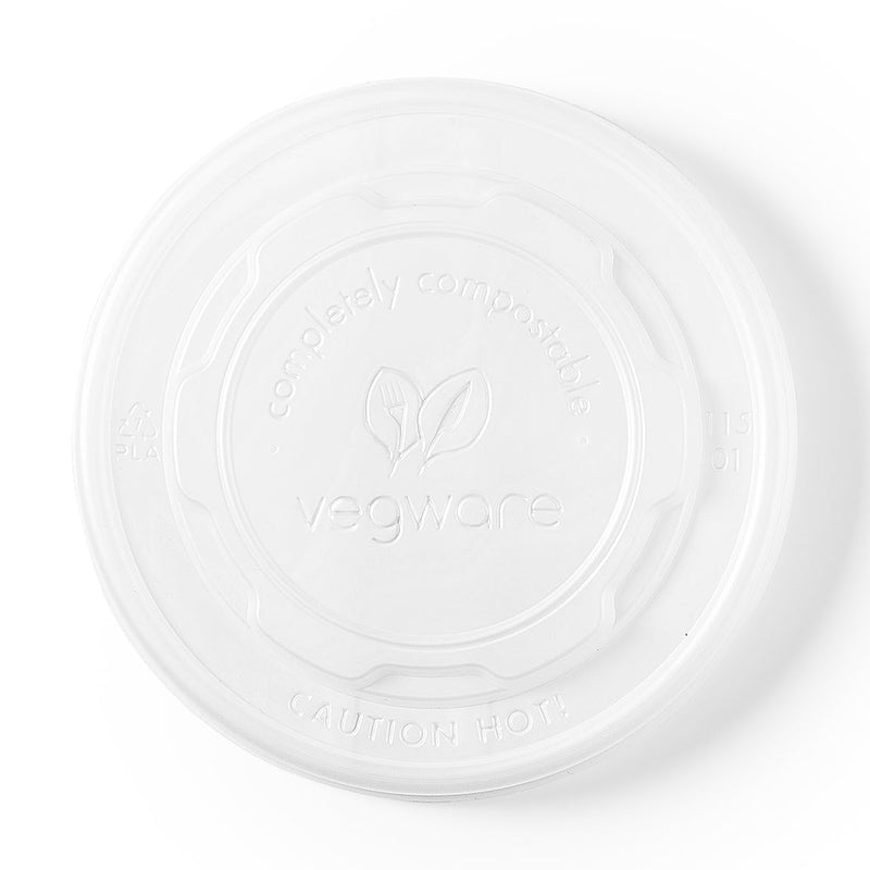 Flat CPLA Hot Lid - Opaque - 115 Series - Image #1