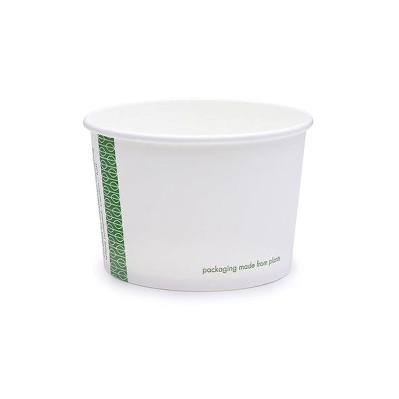 8oz (230ml) Paper Bowl - PLA Lined - White - 90 Series - Image #1