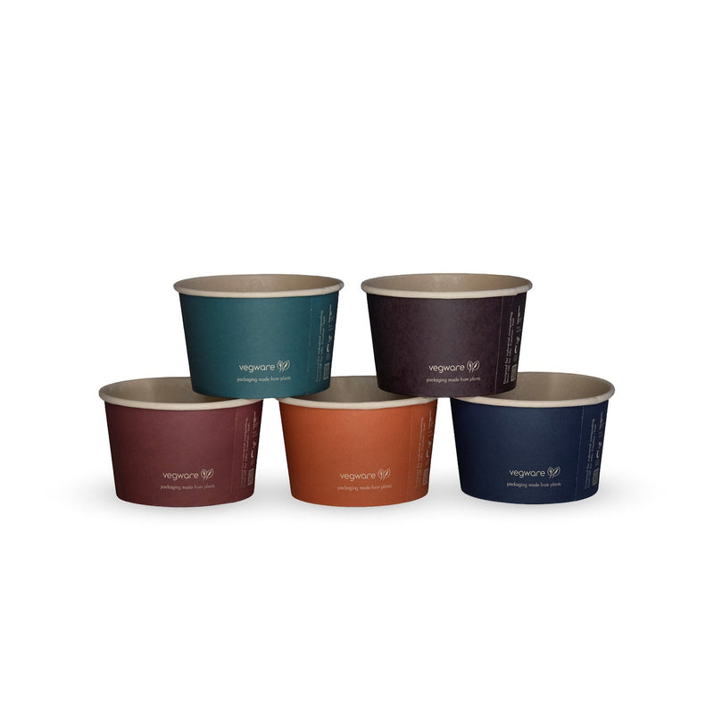 8oz (250ml) Feel Snug Bamboo Paper Bowl - PLA Lined - 90 Series - Image #1