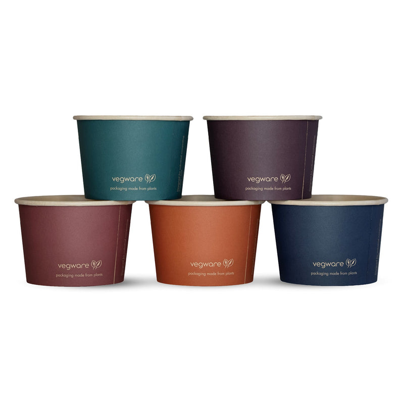16oz (500ml) Feel Snug Bamboo Paper Bowl - PLA Lined - 115 Series - Image #1