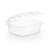 12oz (360ml) Rectangular Hinged Container â€“ Clear PLA - Image #1