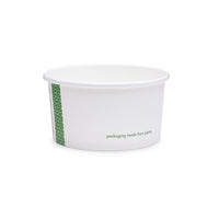 6oz (180ml) Paper Bowl - PLA Lined - White - 90 Series - Image #1