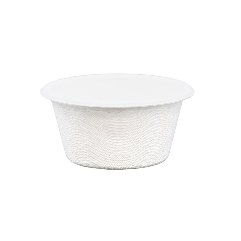 2oz (60ml) Sauce Pot - Plant Fibre - PFAS Free - White - Image #1