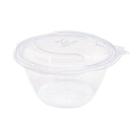 16oz (500ml) Round Hinged Container â€“ Clear PLA - Image #1