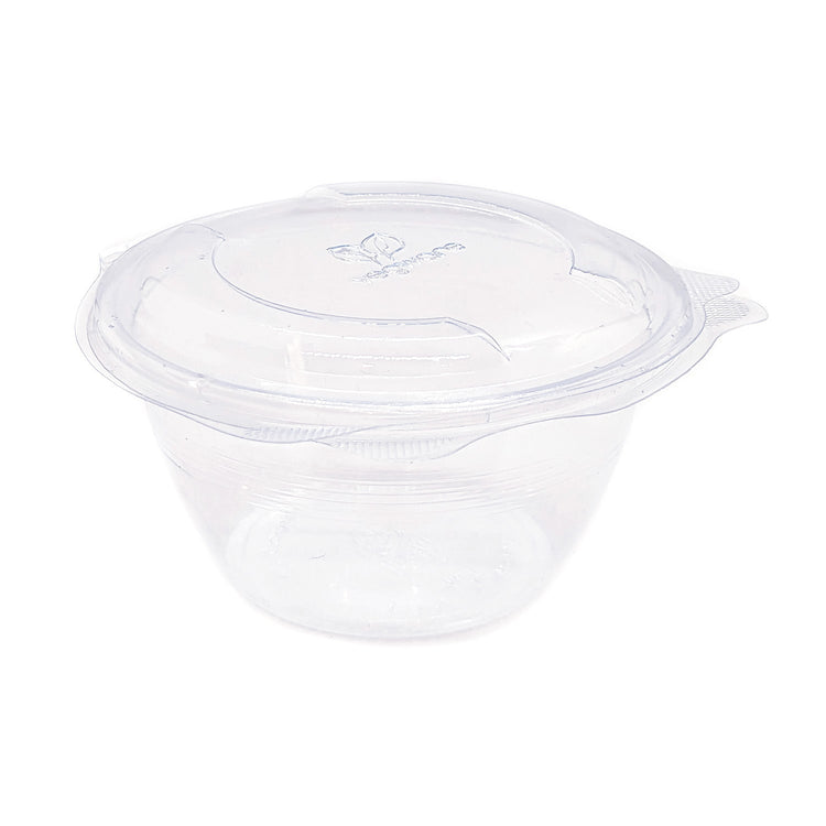 16oz (500ml) Round Hinged Container â€“ Clear PLA - Image #1