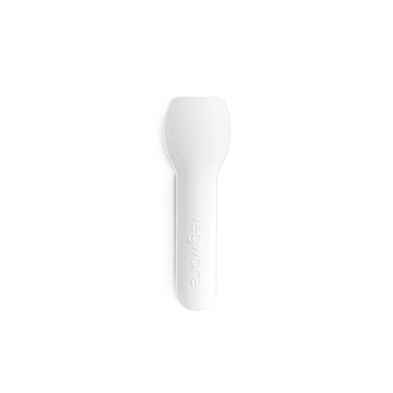 9cm Paper Ice Cream Spoon - Smooth Feel - Image #1