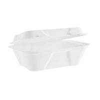 7" x 5" Snack Clam - Plant Fibre - PFAS Free - White - Image #1