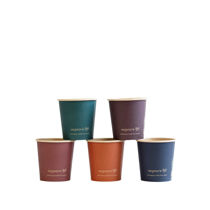 4oz (120ml) Feel Snug Single Wall Coffee Cup - PLA Lined Bamboo Paper - 62 Series - Image #1