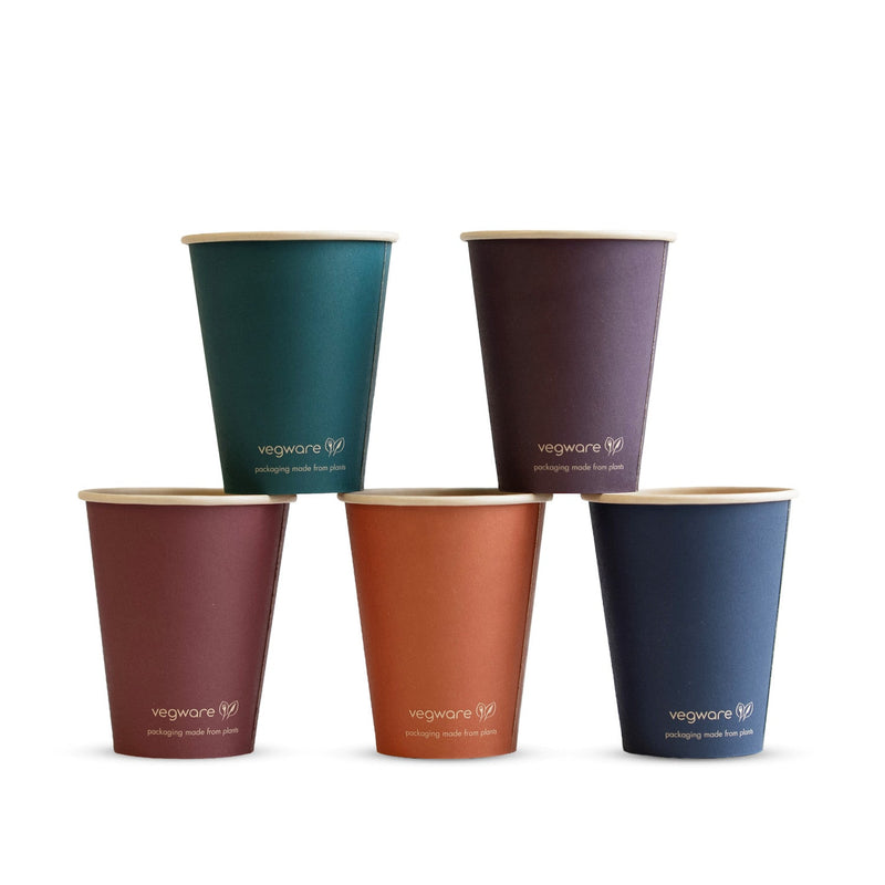 8oz (250ml) Feel Snug Single Wall Coffee Cup - PLA Lined Bamboo Paper - 79/80 Series - Image #1