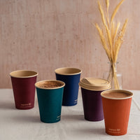 12oz (360ml) Feel Snug Single Wall Coffee Cup - PLA Lined Bamboo Paper - 89/90 Series - Image #2