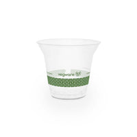 9oz (280ml) PLA  Clear Acai Cup - Green Leaf - 96 Series - Image #1