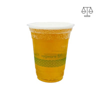 425ml PLA Clear Beer Cup - Green Leaf - 96 Series - W&M Approved - Image #1