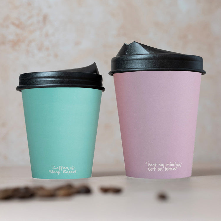 Hot Lid - Sipper - Paper - Aqueous Lined - Black - 79/80 Series - Image #2