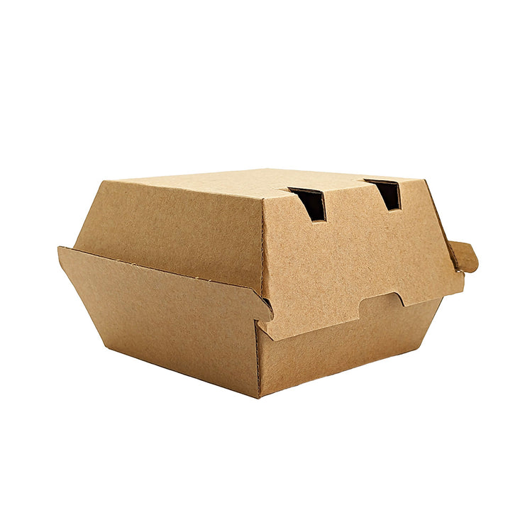 Burger Box Regular - Premium Cardboard - Kraft
