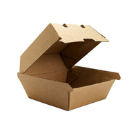 Burger Box Regular - Premium Cardboard - Kraft