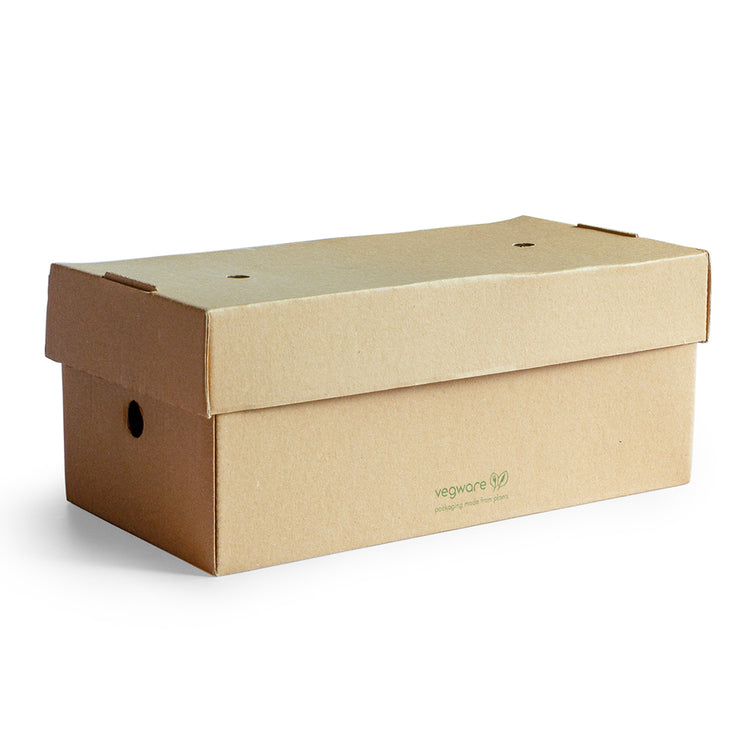 9 x 5 inch Premium Cardboard Burger Box - Kraft