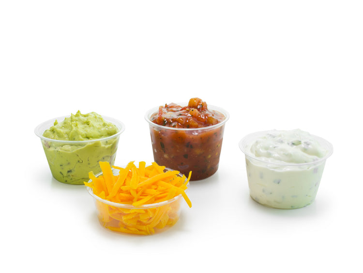 4oz (120ml) PLA Sauce Pot or Cup Insert - Clear