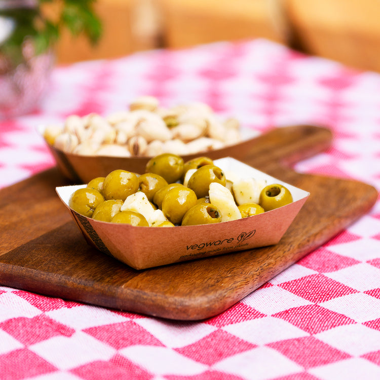 Size 25 - 11 x 8 x 3cm - Cardboard Food Tray