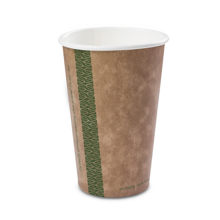 16oz (500ml) Kraft Single Wall Coffee Cup - 89 Series