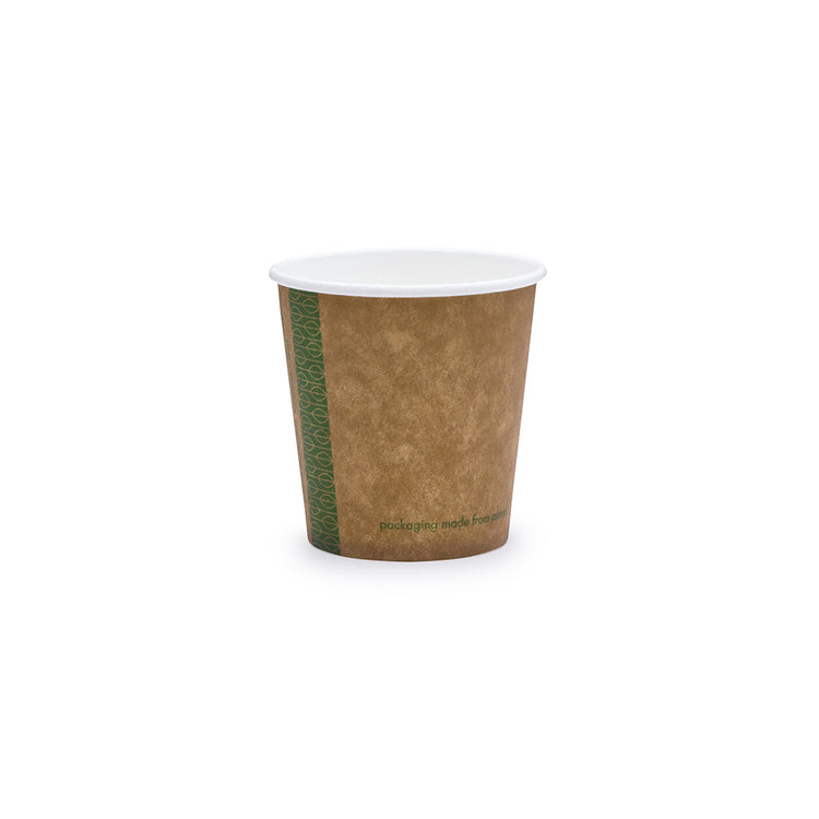4oz (120ml) Kraft Single Wall Coffee Cup - 62 Series
