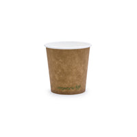 4oz (120ml) Kraft Single Wall Coffee Cup - 62 Series