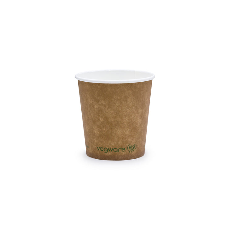 4oz (120ml) Kraft Single Wall Coffee Cup - 62 Series