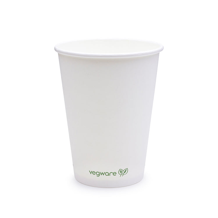 12oz (360ml) White Single Wall Coffee Cup - 89 Series
