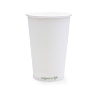 16oz (500ml) White Single Wall Coffee Cup - 89 Series