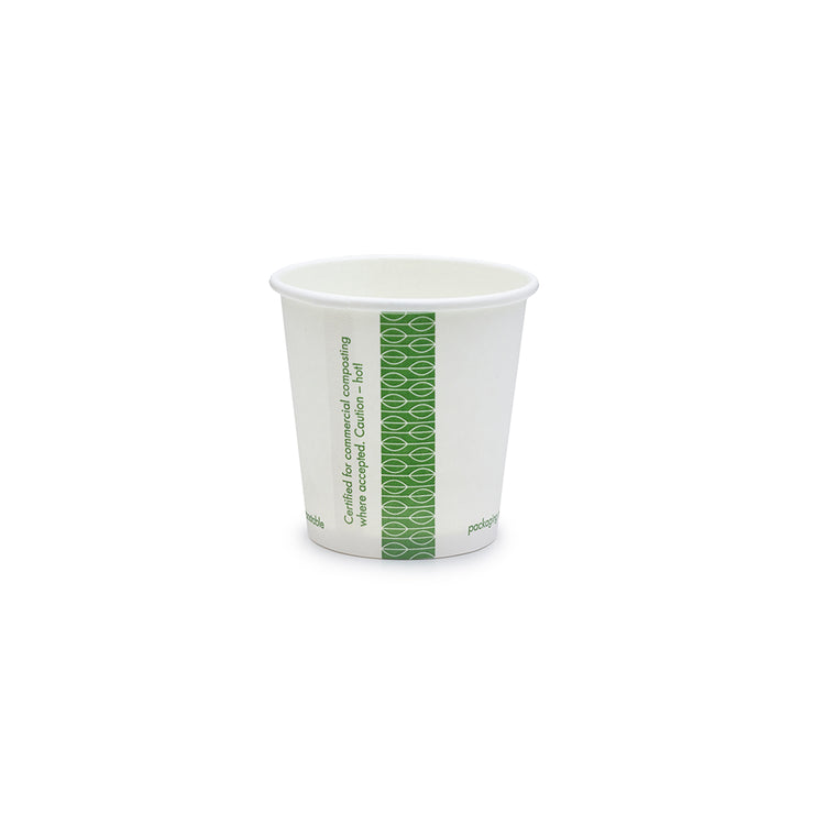 4oz (120ml) White Single Wall Coffee Cup - 62 Series
