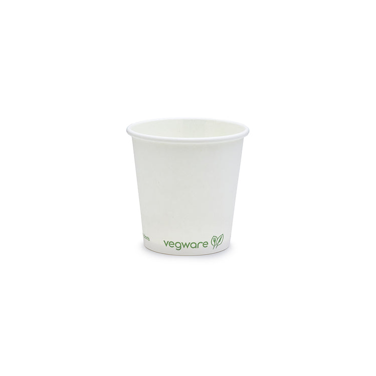 4oz (120ml) White Single Wall Coffee Cup - 62 Series