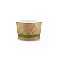 8oz (250ml) PLA-Lined Paper Bowl - Kraft - 90 Series