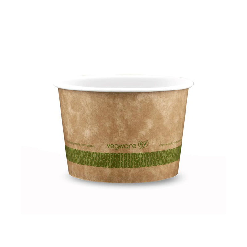 12oz (360ml) PLA-Lined Paper Bowl - Kraft - 115 Series