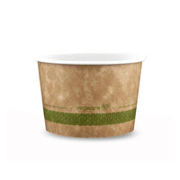16oz (500ml) PLA-Lined Paper Bowl - Kraft - 115 Series
