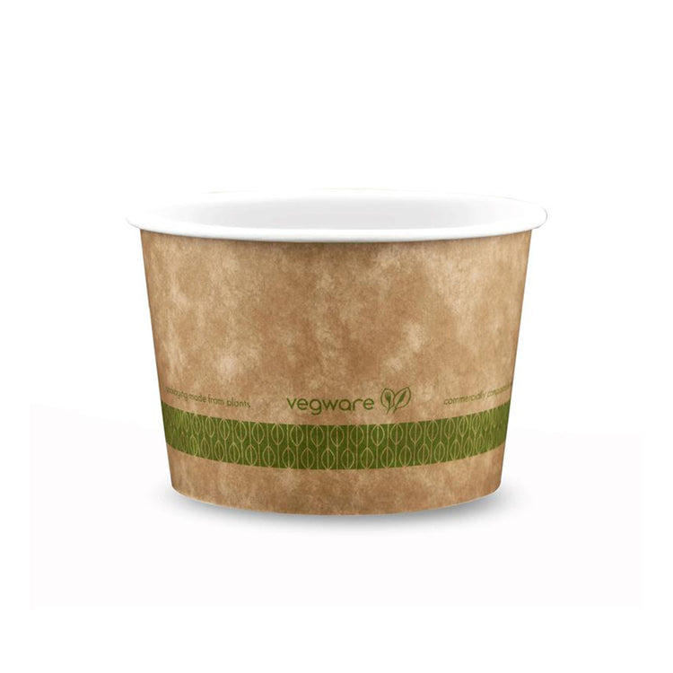 16oz (500ml) PLA-Lined Paper Bowl - Kraft - 115 Series