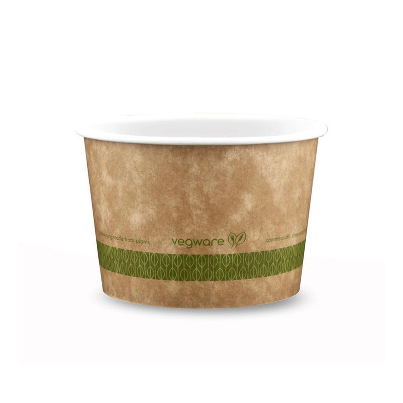 16oz (500ml) PLA-Lined Paper Bowl - Kraft - 115 Series