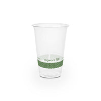 9oz (280ml) Premium PLA Cold Cup - Clear/Green Leaf - 76 Series