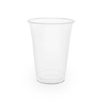 16oz (500ml) Premium PLA Cold Cup - Clear/Plain - 96 Series