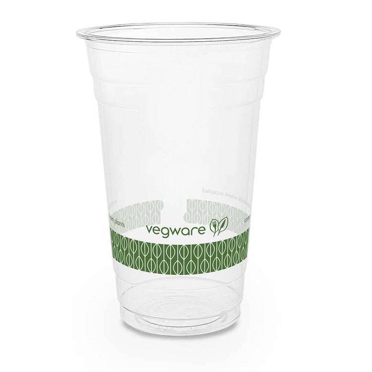 24oz (700ml) PLA Cup - Green Leaf - 96 Series