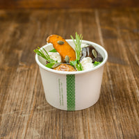 8oz (250ml) PLA-Lined Paper Bowl - White - 90 Series
