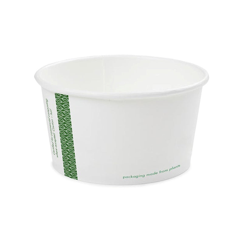 12oz (360ml) Paper Bowl - PLA Lined - White - 115 Series