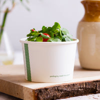 16oz (500ml) Paper Bowl - PLA Lined - White - 115 Series