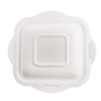 White Bagasse Hot Lid - V4 Range