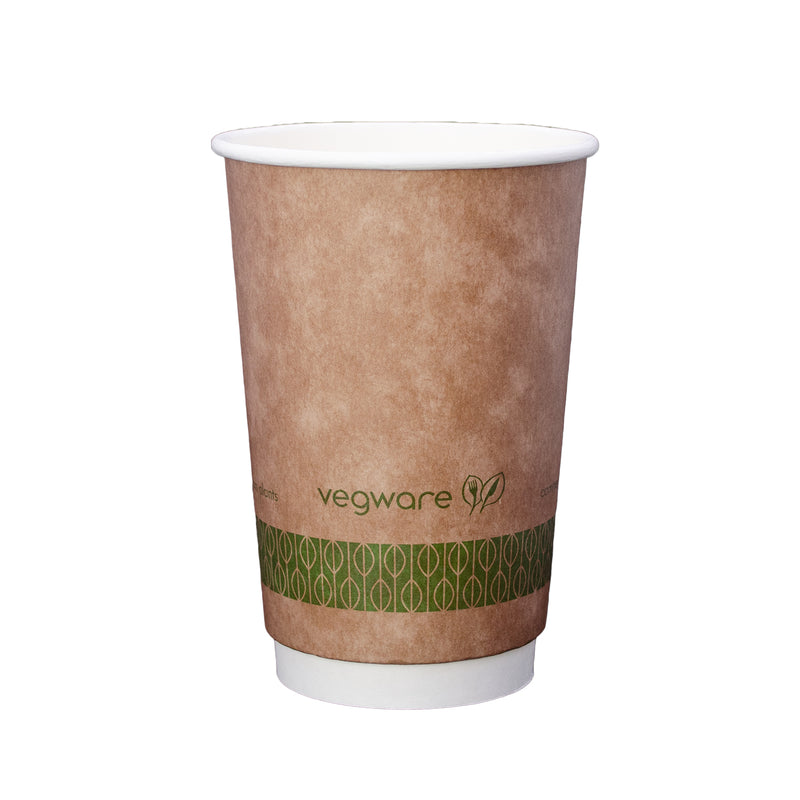 16oz (500ml) Kraft Premium Double Wall Coffee Cup - 89 series