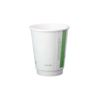8oz (250ml) White Premium Double Wall Coffee Cup - 79 series