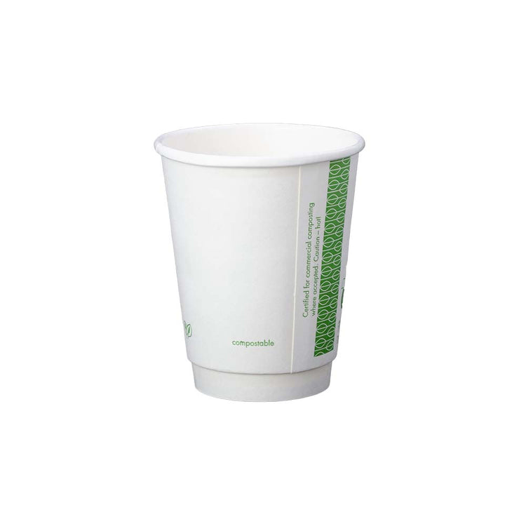 8oz (250ml) White Premium Double Wall Coffee Cup - 79 series