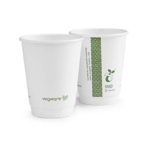 8oz (250ml) White Premium Double Wall Coffee Cup - 79 series