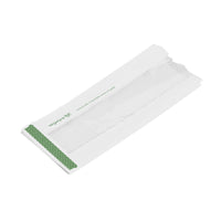 Glassine Hot Bag With NatureFlex Window - 10.1 x 5 x 25.4cm - White