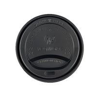 CPLA / Bioplastic Coffee Cup Lid - Black - 79/80 Series