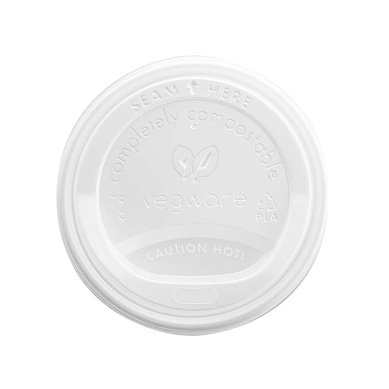 CPLA / Bioplastic Coffee Cup Lid - Opaque - 79/80 Series